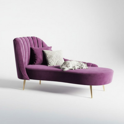 Chaise Lounge Ligstoel Luxe Meubels Gestoffeerde Ligbank Bank Ontspanning Chaiselounge