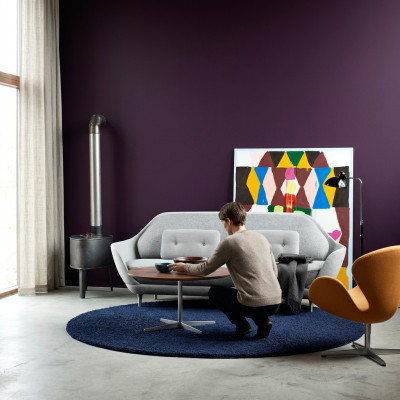 Bank Woonlandschap Relax Zitontwerp Bank Lounge Stof Grijs Modern Bankstellen Nieuw