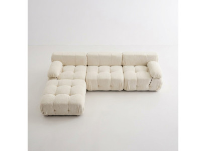 Hoekbank L-vorm woonlandschap Relax zitontwerp bank lounge hoek modern textiel