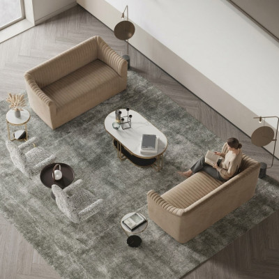 Bankstel 2+2 zits woonlandschap banken bank zit design bank lounge meubels