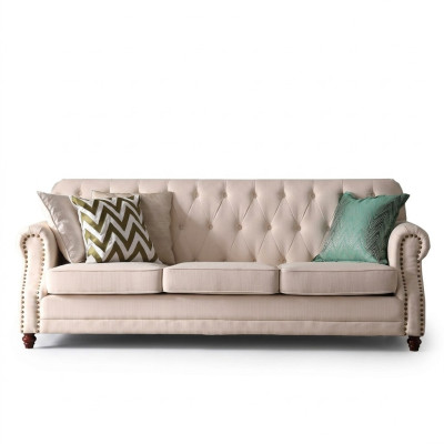 Sofa set 3+1 zits stoffen bank Chesterfield groepen bankstellen banken
