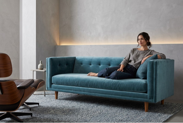 Woonlandschap Stoffen Bank 3-zits Relaxstoel Design Bank Lounge Banken Textiel