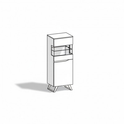 Moderne glazen vitrinekast dressoir houten designkast vitrinerek nieuw