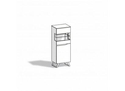 Moderne glazen vitrinekast dressoir houten designkast vitrinerek nieuw