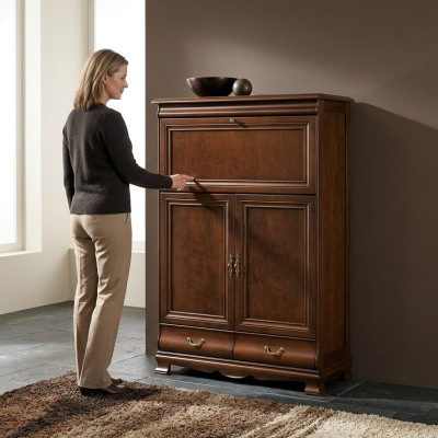 Kommode kast Hoge kast Ontwerp dressoirs Kasten Meubilair 2 deuren Hout Nieuw