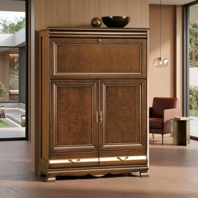 Kommode kast Hoge kast Ontwerp dressoirs Kasten Meubilair 2 deuren Hout Nieuw