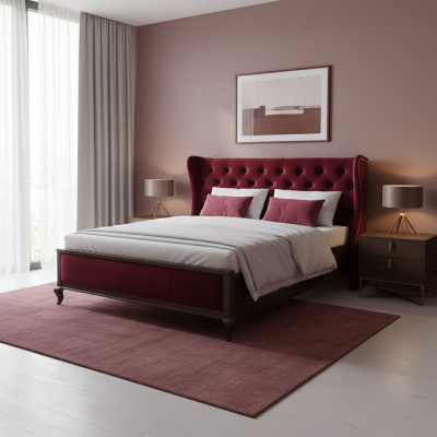Slaapkamer Bed Bekleding Design Meubels Luxe Tweepersoons Hotelbedden Modern Stof