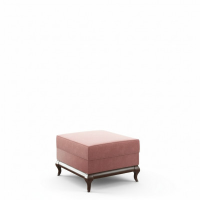 Poef Vierkante Ottoman Voetenbank 60 x 45 cm Ontwerperspoef Roze
