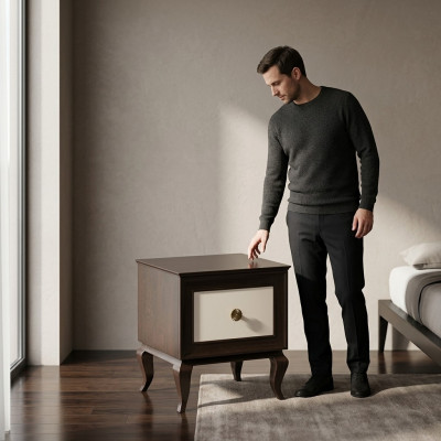 Nachtkastje console slaapkamer bijzettafel Modern design meubels hout nacht