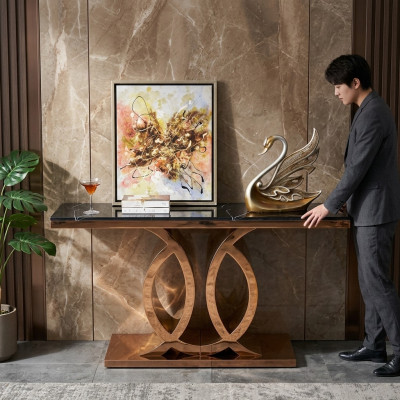 Ontwerper houten wandtafel tafel console luxe console