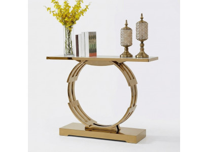 Ontwerper luxe moderne console tafel console tafel roestvrij staal metaal
