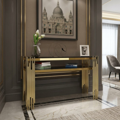Console tafel marmer woonkamer slaapkamer kaptafel roestvrij staal