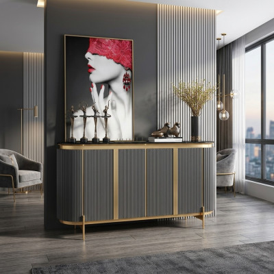 Modern dressoir hoge kast kast dressoir hoogglans