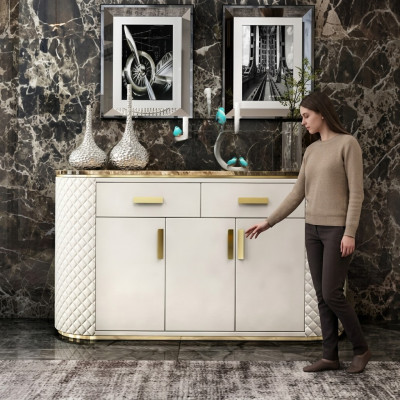 Luxe dressoir kast kast dressoirs 3 deuren met 2 laden
