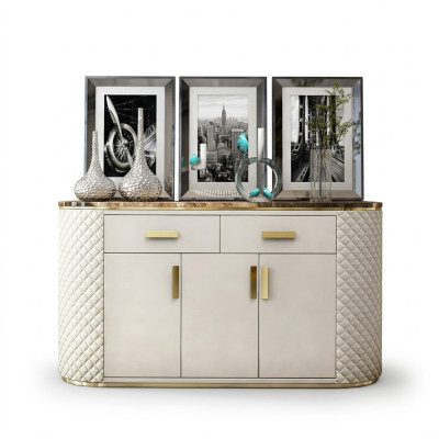 Luxe dressoir kast kast dressoirs 3 deuren met 2 laden