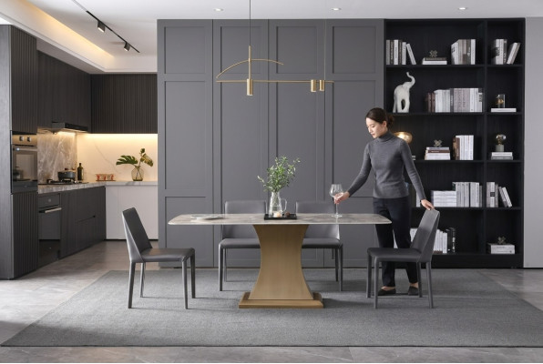 Eetkamerset Eettafel + 4 Stoelen Eetkamerstoel Set Set van 5 stuks.