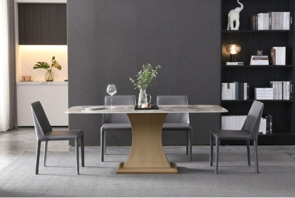 Eetkamerset Eettafel + 4 Stoelen Eetkamerstoel Set Set van 5 stuks.