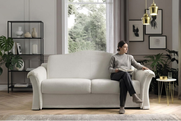 Woonkamerbank 3-zits Grijs Designmeubelen Gestoffeerde Banken Stoffen Bank 208 x 103cm  Woonkamerbank 3-zits Grijs Designmeubelen Gestoffeerde Banken Stoffen Bank 208 x 103cm
