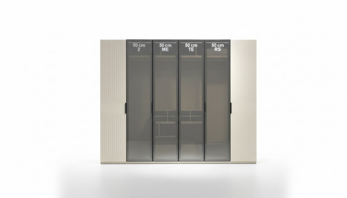 Nieuwe en moderne slaapkamer Hoge kwaliteit kledingkast met elegant design