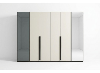 Kast Ontwerper kledingkast met spiegel Slaapkamer luxe meubels Hout Nieuw