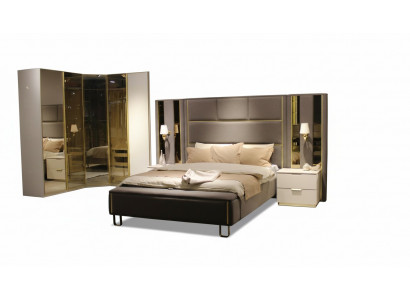 Luxe slaapkamerset Bed + 2x nachtkastjes + bank Designmeubels 4-delig Nieuw