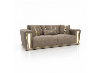 Bankstel 3-zits Textiel Hout Modern Bankstel Bank Sofa's Design Luxe Nieuw Bankstel