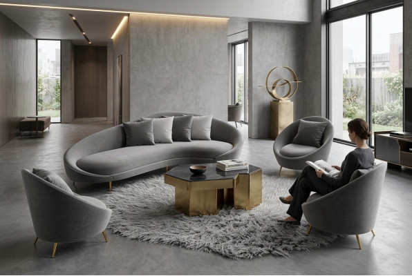 Eckbank L-vorm Fluweel Bank Woonlandschap Relax Zit Ontwerp Bank Lounge Bankstellen