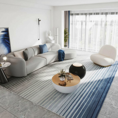 Bank L-vorm Bank Woongebied Relax Zit Ontwerp Bank Lounge Banken Stof Nieuw