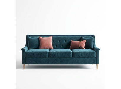 Stof driezits ontspanningsstoel design bank loungebanken fluwelen bank 3-zits meubels