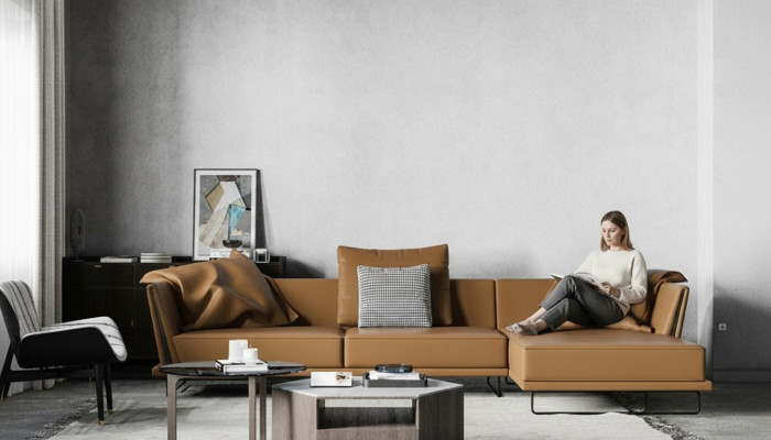 Hoekbank L-vorm Leder Woonlandschap Relax Bank Design Bank Lounge Bankstellen Hoek Nieuw