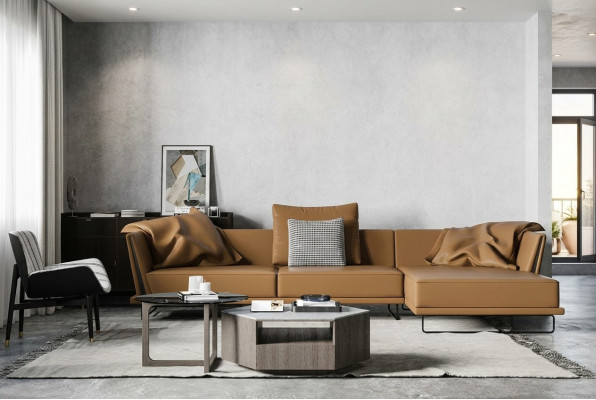 Hoekbank L-vorm Leder Woonlandschap Relax Bank Design Bank Lounge Bankstellen Hoek Nieuw