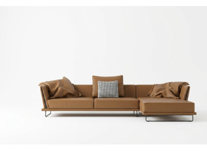 Hoekbank L-vorm Leder Woonlandschap Relax Bank Design Bank Lounge Bankstellen Hoek Nieuw