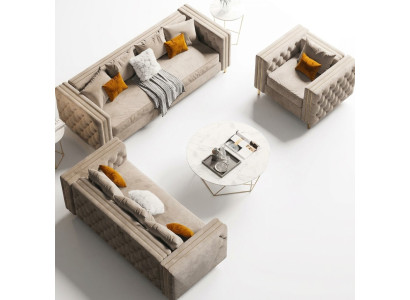 Chesterfield bankstelsel 321 woonlandschap ontspanningsstoel ontwerp bank banken fluweel