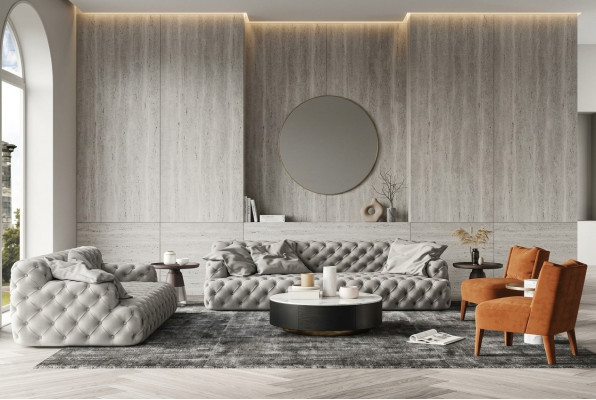 Leder bankstel 3+2 zitsbank Chesterfield stoelontwerp bank lounge bankstellen