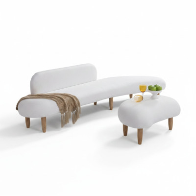 Sofa 4 zits salontafels zitmeubelen woonlandschap gestoffeerd textiel modern stof