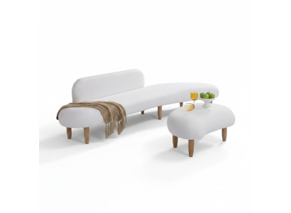 Sofa 4 zits salontafels zitmeubelen woonlandschap gestoffeerd textiel modern stof