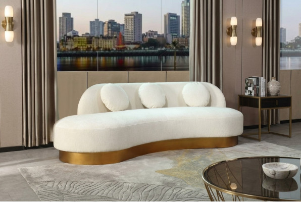 Bankstel 3-zits gestoffeerd textiel modern relaxstoel luxe meubilair woonlandschap fluweel