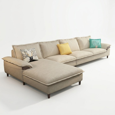 Woonlandschap hoekbank gestoffeerd textiel modern ontspannen zetel luxe meubels bank 329 cm