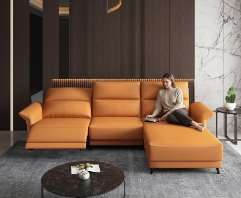 Hoekbank hoekbank L-vorm bekleding Modern Relax zit luxe meubels woonlandschap