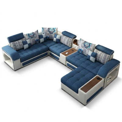 Hoekbank U-vorm Gestoffeerd Modern Relax Zit Luxe Meubels Woonlandschap Sofa Bank