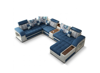Hoekbank U-vorm Gestoffeerd Modern Relax Zit Luxe Meubels Woonlandschap Sofa Bank