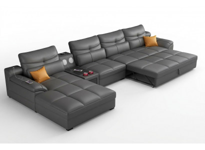 Bank Bank Hoekbank U-vormige bekleding Moderne relaxfauteuil Luxe meubels Woonlandschap