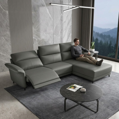 Set hoekbank L-vorm gestoffeerd modern ontspanningszitje luxe meubels woonlandschap nieuw