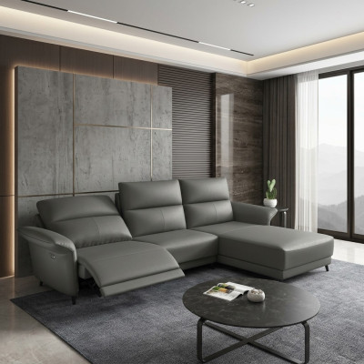 Set hoekbank L-vorm gestoffeerd modern ontspanningszitje luxe meubels woonlandschap nieuw