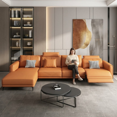 Bank Bank Modern Relax Zit Luxe Meubels Woonlandschap Hoekbank L-vorm Bekleding