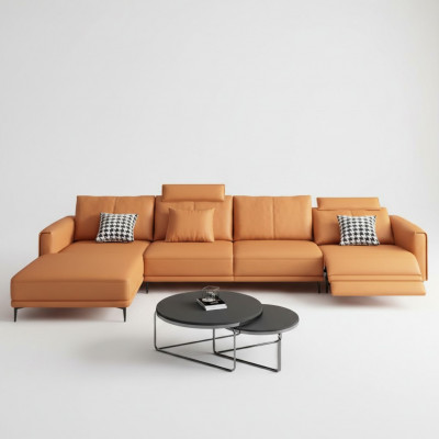 Bank Bank Modern Relax Zit Luxe Meubels Woonlandschap Hoekbank L-vorm Bekleding