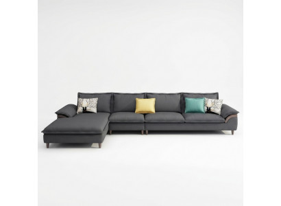 Textiel luxe hoekbank L-vorm gestoffeerd modern relax zitmeubilair woonlandschap hoek