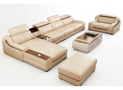 Bankstel Meubels Woonlandschap Luxe Hoekbank Hoekbank L-vormig Bekleding Modern Bankstel