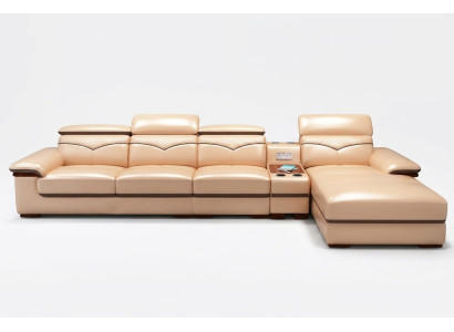Hoekbank L-vorm Bekleding Modern Relax Zitmeubelen Woonlandschap Luxe Hoekbankstel