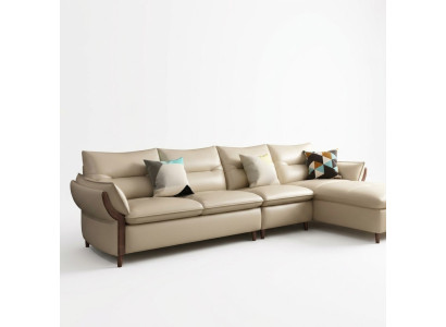 Meubelwoonlandschap Luxe Bank Hoekbank Hoekbank L-vormig Gestoffeerd Modern Relax